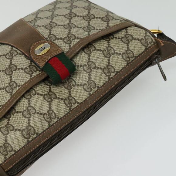 GUCCI GG Supreme Web Sherry Line Shoulder Bag Pvc Beige 89 02 032 - Picture 6 of 16